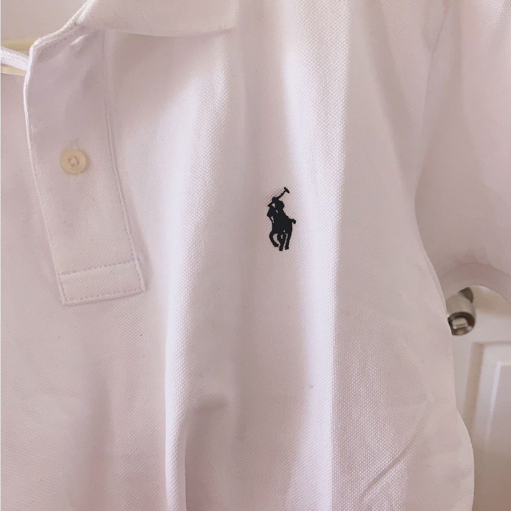 Ralph Lauren polo shirt for Men Custom Slim Fit  Cotton White XL‎ - Picture 7 of 11